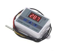 Digital Temperature Controller 10A Thermostat Regulator for Heating Cooling -50 to 120C LCD Display Sensor White Housing UK Compatible(12V/120W)