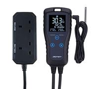 Digital Temperature Controller Pre-Wired 2-Stage Outlet Thermostat Heating & Cooling Mode for Fermentation, Seed Germination, Reptiles and Brewing Breeding Incubation Greenhouse
