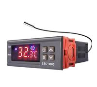 Digital Temperature Controller STC-1000 220V 12V Two Relay Thermostat Controller For Incubator Heating Cooling Thermoregulator 1Pcs(STC-3000 110-220 VAC)