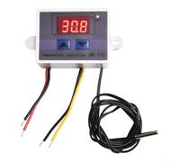 Digital Temperature Controller Thermostat Switch for XH-W3001, Wide Range -50 to 110C, LED Display for Reptile Terrarium, Incubator, Aquarium, Greenhouse, 12/24/220V(24V/240W)
