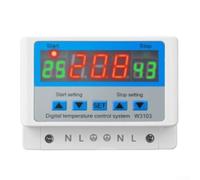 Digital Temperature Controller W3103 with 30A Output, Automatic Double Mode Heating/Cooling Control, Programmable Delay and Interval for 220V (24V600W)