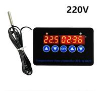Digital Temperature Controller with Time Switch Function, -50°C to 110°C Range, ±0.5°C Accuracy, for Industrial HVAC and Lab Equipment, DC12V/24V/AC220V, ZFX-W1020