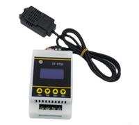 Digital Temperature Humidity Controller Dual Output DIN Rail Thermostat SHT40 Sensor Heating Cooling -20 to 60C