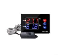 Digital Temperature Humidity Controller Dual Output Thermostat High Accuracy Sensor For Greenhouse Incubator Lab Monitoring(HW453-24V)