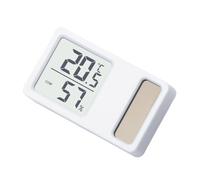 Digital Temperature Humidity Measurement Meter Solar Power Thermometers Hygrometer Desktop Meter Gauge with LCD Display