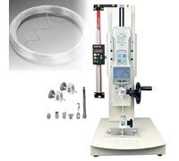 Digital Tensile Testing Machine, 10-2000n Manual Force Gauge Stand, Hand Wheel Operated, Push Pull Gauge Tester, 270mm Stroke, With 5 Probe, 2 Types Of Clamps(With ruler,10N)