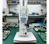 Digital Tensile Testing Machine, 2000N Capacity, Hand Crank Vertical Test Bench, 270mm Stroke, 5 Probes, Output Function, Clear Display for Textiles and Sports