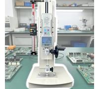 Digital Tensile Testing Machine, 2000N Capacity, Hand Crank Vertical Test Bench, 270mm Stroke, 5 Probes, Output Function, Clear Display for Textiles and Sports