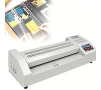 Digital Thermal Laminating Machine, A3/A4 Hot & Cold Roll Laminator, Adjustable 100-200℃, Bidirectional Rotation, 0-32CM Film Width, 3-5 Min Preheating, Ideal for Schools