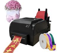 Digital Thermal Ribbon Printer Machine for Hot Foil Stamping, 200DPI, 150mm/s, Supports 50+ Languages, for Christmas Party and Crafting