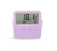Digital Thermo-Hygrometer, Digital Room Humidity Gauge, with 1-Meter Sensor Cable for Tanks, Terrariums, Vivariums(Purple)