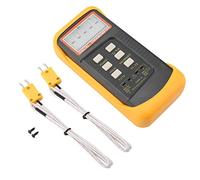 Digital Thermocouple Thermometer Meter, Fydun K-Type Sensor Thermocouple, LCD Dual Channel K Type 6802II Temperature Meter -50°C-1300°C