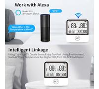 Digital Thermometer, Humidity Meter with LCD Screen Digital Indoor Hygrometer Thermometer Temperature Humidity Monitor Hygrometer Smart Temperature Sensor Meter