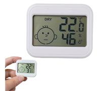Digital Thermometer Hygrometer Indoor, Mini LCD Digital Thermometer Hygrometer, Accurate Room Thermometer and Humidity Gauge with Temperature Humidity Monitor for Greenhouse, Garden, Cellar