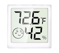 Digital Thermometer, Hygrometer Lcd Display, Temperature Humidity Gauge, User-Friendly, Compact Design, 4.2 Cm, For Freezer, Baby Room, Refrigerator, Reptile