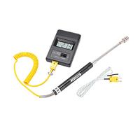 Digital Thermometer, Radiator Thermometer Electronic Thermometer LCD Temperature Monitor with K Type Thermocouple Sensor Probe, for Gas Liquid and Semi Solid Measurement