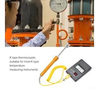 Digital Thermometer Sensor with LCD Display for Tm-902c, K-Type Thermocouple Probe, -50 to 1300°C Range, Industrial Measurement, Yellow
