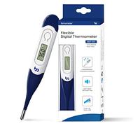 Digital Thermometer with Flexible Tip - Fast Accurate Oral, Underarm & Rectal for Adults, Kids & Baby