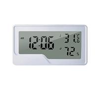 Digital Thermometer with Temperature & Humidity Monitor Accurate Gauge Room Thermometer with Clock for Home Hygrometer Indoor with Clock