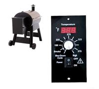 Digital Thermostat Control Panel Kit for Traeger Pellet Grills BAC236 TR038,8 Temperature Settings,Large Sunlight Display,Auto Shut-Down Cycle, Metal Replacement Controller for Outdoor BBQ Cooking
