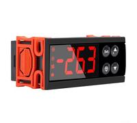 Digital Thermostat ECS-961NEO with Microcomputer Controller, -50°C to 99°C Range, 220VAC Power, IP65 Waterproof Front for Solder Pots, Ovens, Sterilizers