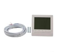 Digital Thermostat for Room Control with LCD Display, Programmable Floor Heating Controller for Gas Boiler and Electric Underf(Electric Floor Heating 16A)