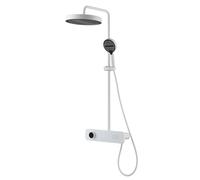 Digital Thermostat Rain Shower Head Combo with Handheld Wall Mounted Bathroom Faucet Piano Tap Shower Set for Bathtub Luxury Rainfall Experience LWX