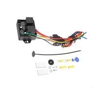 Digital Thermostatic Fan Switch Kit 12V Adjustable Temperature Controller with Wiring Harness for Motorcycles and Electric Vehicles Red ABS Housing Easy Install