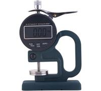Digital Thickness Gauge, 0.01mm Resolution, 0-12.7mm Range, 30mm Probe, Large Screen for Sponge, Paper, Cardboard Thickness Measurement
