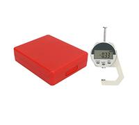 Digital Thickness Gauge Electronic LCD High Precision Measuring Tool 0.01mm Accuracy for Paper Leather Fabric Film Stainless Steel 0 25.4mm Range