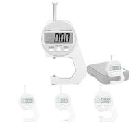 Digital Thickness Gauge, Electronic Micrometer - 0-20mm Range, 0.01mm Accuracy, Large LCD Display, Unit Conversion, Storage Box for Measuring Paper, Leather, Metal Sheets