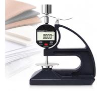Digital Thickness Gauge, Rubber Thickness Gauge 0-10mm With Lcd Display, 0.001mm/0.01mm Graduation, 50g Press Handle Thickness Meter For Rubber Plastic Paper Film Leather 50g (0.001g precision)