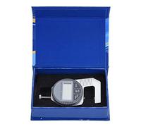 Digital Thickness Gauge with 0-12.7mm 0.01mm Accuracy Large LCD Readout Flat Measure for Pipe Sheet Metal