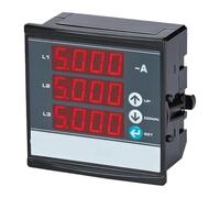 Digital Three Phase Ammeter, Slim Compact, LED Panel Meter | Motorcycle Gauge(3CT 350A)