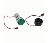 Digital Three-Phase Ammeter with LED Display, DIN Rail Mountable, Compact 90x65x18mm Size, White Portable Panel Meter for Industrial and Commercial Electrical