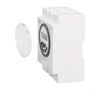 Digital Three Phase Timer Switch 380V Weekly Programmable Time Controller for Pond Aerators Heaters - 16A High Contrast LCD Display Dust Cover Included 125x92mm