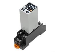 Digital Time For Relay H3Y-2 for Power-On Delay Control, Compatible with 12V DC / 24V DC / 220V AC Systems, ABS + Metal Housing, 0.1s-99min Adjustable Timing Range,(H3Y-2E AC220V)
