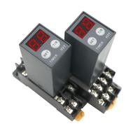 Digital Time Relay 0.1S-990H Power On Delay Off Cycle Delay Multi Mode DC12V DC24V AC220V H3Y-2 With Base Socket 2NO2NC 1Pcs(AC 220V,H3Y-4)