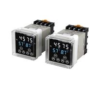 Digital Time Relay DH48S-S/1Z/2Z Programmable Cycle Delay AC220V AC380V DC24V DC12V With Socket Base 8 Pin Din Rail 0.01S-9999H 1Pcs(DH48S-S DC24V)