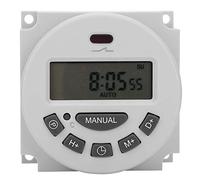 Digital Time Switch with LCD Screen, 12V Micro - Computer Electron Timer, 16 Times On/Off Settings - High Precision, Power Failure Memory, Easy Installation for Electrical Appl