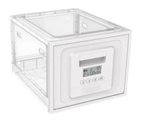 Digital Timed Lock Box with Programmable Countdown Timer, Clear ABS Storage Container for Medications Snacks Electronics, Combination Security Safe 0-12 Days