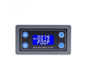 Digital Timer Control Relay Board With Clear Lcd Screen Supporting Six To Thirty Volt Input And Ten Programmable Modes From P For Zero To P Nine For Customized Delay Cycles In Electrical Equipment