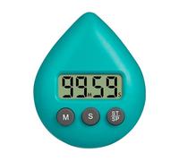 Digital Timer, Digital Shower Timer Waterproof, Energy Saver Digital Timer, Toothbrush Timer, Bathroom Clock Alarm Water Drop Shape, Kitchen Timer, Suction Cup Compact Timing Device