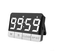 Digital Timer for Kitchen and Students, Countdown Alarm with 3 Adjustable Volume Levels up to 120dB, Suction & Magnetic Back for Fridge or Desk, 3-Pack</