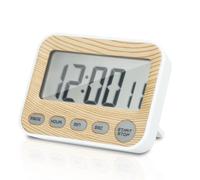 Digital Timer Kitchen Timer Short Timer Egg Timer in Wooden Look with LCD