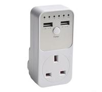 Digital Timer Socket 1-10H Countdown 3680W USB(UK)