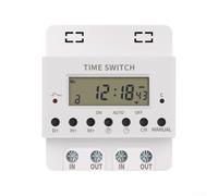 Digital Timer Switch 220V 60A Automatic Weekly Programmable Electronic Timer for Home Appliances - 28 Cycles KG316T White