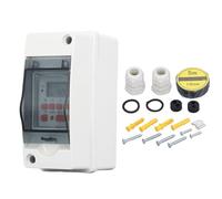 Digital Timer Switch, 7 Day 28 on off Schedules Programmable Lcd Display Timer Switch with Water Proof Box for Pool Pumps Heaters Filters