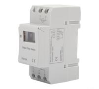 Digital Timer Switch AHC15A 16A - Programmable Time Switch 220-240V DIN Rail, LCD Display, 16 ON/OFF Daily Weekly for Lighting HVAC Home Automation