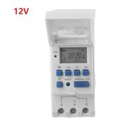 Digital Timer Switch, Programmable Electronic Control for Relay with LCD Display for Industrial Equipment and Street Lights(12V)